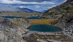 Chillkoot trail, 53 km dlouhá historická trasa, po které se zlatokopové na...