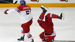 MS v hokeji 2017, esko vs. Rusko: Jeábek a Kuerov.