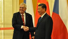 Zeman se setkal s čínským prezidentem. Mluvili o novodobé Hedvábné stezce