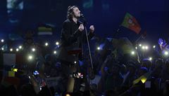 Salvador Sobral z Portugalska vyhrál Eurovizi.