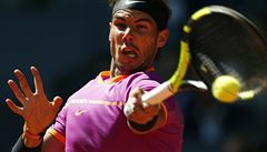 Rafael Nadal v semifinále turnaje v Madridu proti Novaku Djokoviovi.