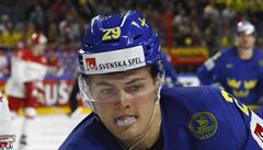 véd William Nylander dal Dánsku dva góly v první tetin.