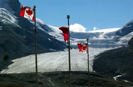 Ledovec Athabasca u Jasperu v Kanad