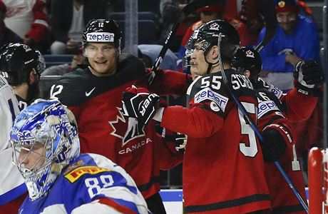 MS v hokeji 2017, semifinle Kanada vs. Rusko: radost obhjc titulu.
