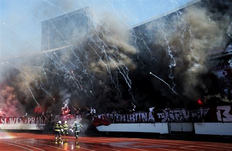 30. kolo první fotbalové ligy - Slavia vs. Brno: kotel domácích to lehce s...