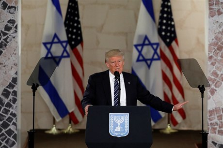Americký prezident Donald Trump v Izraeli.