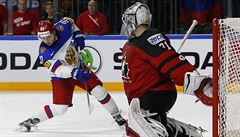 MS v hokeji 2017, semifinále Kanada vs. Rusko: Gusev stílí druhý gól Rus.