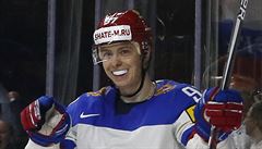 MS v hokeji 2017, semifinále Kanada vs. Rusko: Gusev slaví.