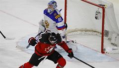 MS v hokeji 2017, semifinále Kanada vs. Rusko: radost MacKinnona.