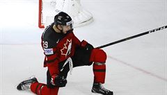 MS v hokeji 2017, semifinále Kanada vs. Rusko: MacKinnon slaví.