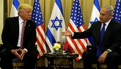 Setkání amerického prezidenta Donalda Trumpa s izraelským premiérem Benjaminem...