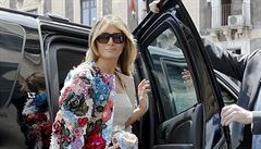 Melania Trumpová zaujala v Itálii sakem za 1,2 milionu korun