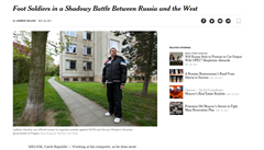 NY Times píše o českém aktivistovi placeném z Ruska. Peníze dostal na protesty i web