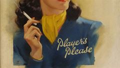 Reklama na tabákové výrobky ze sbírky Johna Playera.