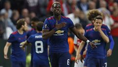 Paul Pogba z Manchesteru United oslavuje branku