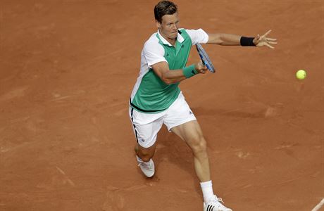 Tom Berdych na French Open.