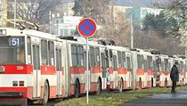 steck MHD zahrnuje 13 trolejbusovch linek.