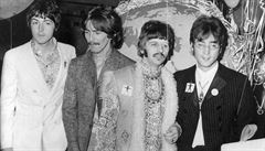 Beatles v roce 1967 (zleva): Paul McCartney, George Harrison, Ringo Starr a...