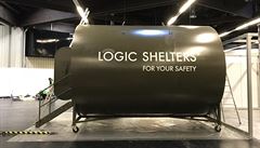 Logis Shelters dlá kryty ve dvou základních velikostech: tyi a pl metru...