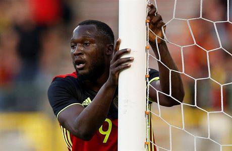 Pátelský duel Belgie vs. esko: Romelu Lukaku.