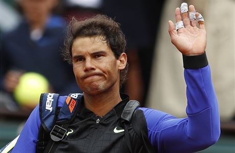 panl Rafa Nadal po postupu do semifinle French Open po skrei jeho soupee.