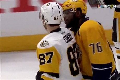 Sidney Crosby a P. K. Subban.