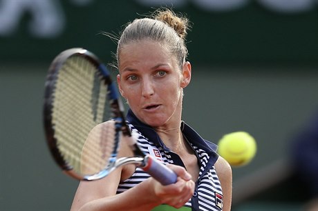 Karolína Plíšková v semifinále French Open proti Simoně Halepové.