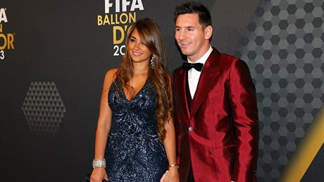 Lionel Messi a Antonella Roccozzová.
