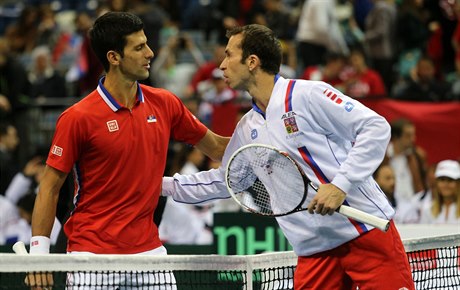 Novak Djokovi s Radkem tpánkem na archivním snímku