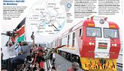 Nov eleznin spojen mezi keskmi msty Nairobi a Mombasa.