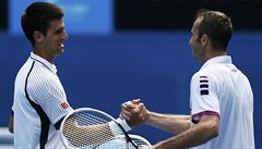 Novak Djokovi� a Radek �t�pánek