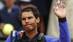 panl Rafa Nadal po postupu do semifinále French Open po skrei jeho soupee.
