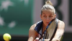 Karolína Plíková ve tvrtfinále French Open.