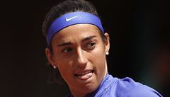 Francouzka Caroline Garciaová ve tvrtfinále French Open proti Karolín...