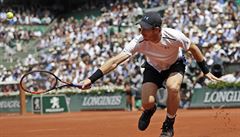 Brit Andy Murray v semifinále French Open proti výcarovi Stanu Wawrinkovi.