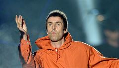 Zpvák Liam Gallagher performs na koncert One Love Manchester.