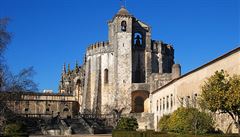 Kristův klášter ve městě Tomar. Portugalsko.