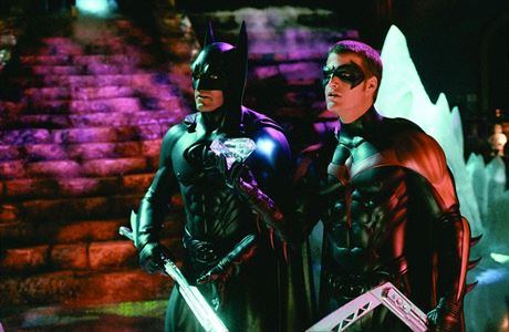 Snmek Batman a Robin. Batman (George Clooney) a Robin (Chris ODonnell)