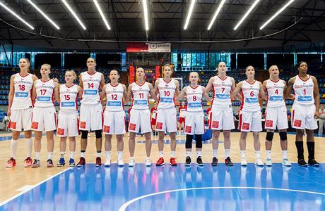 Basketbalistky ped ppravnm utknm s Chorvatskem.