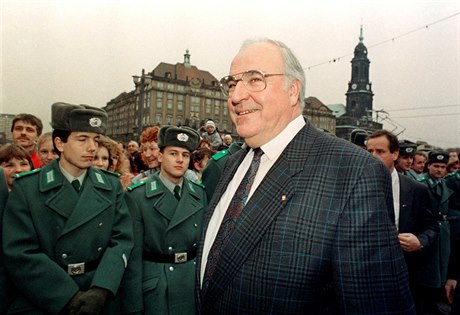 Helmut Kohl v Dráanech 1989.