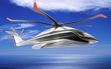 Vizualizace helikoptéry X6 od spolenosti Airbus.