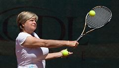 Hana Mandlíková na tenisové exhibici.