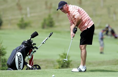 Vratislav Kulhnek se astn golfovho turnaje MF DNES Invitational, Konopit.