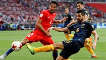 Souboj Chile vs. Austrlie na Pohru FIFA v Rusku byl pedevm boj.