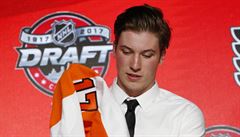 Dvojka draftu NHL 2017 Nolan Patrick, kterého si vybrala Philadelphia Flyers.