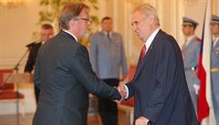 Prezident Milo Zeman na Praském hrad jmenoval novým ministrem kolství...