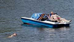 Mladý muž si zaplaval 22. června ve Vltavě poblíž Střeleckého ostrova v Praze....