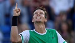 Pprava na Wimbledon: Berdych porazil v exhibici na londnsk trv Nadala