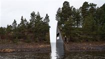 Model památníku obětí masakru Anderse Breivika z dílny Jonase Dahlberga.