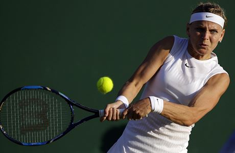 Wimbledon 2017: Lucie afov v akci.
